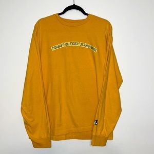 Tommy Hilfiger Yellow Graphic Long Sleeve Crewneck